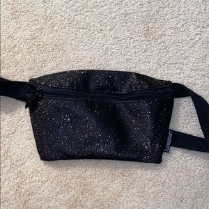 Black sparkly fanny pack